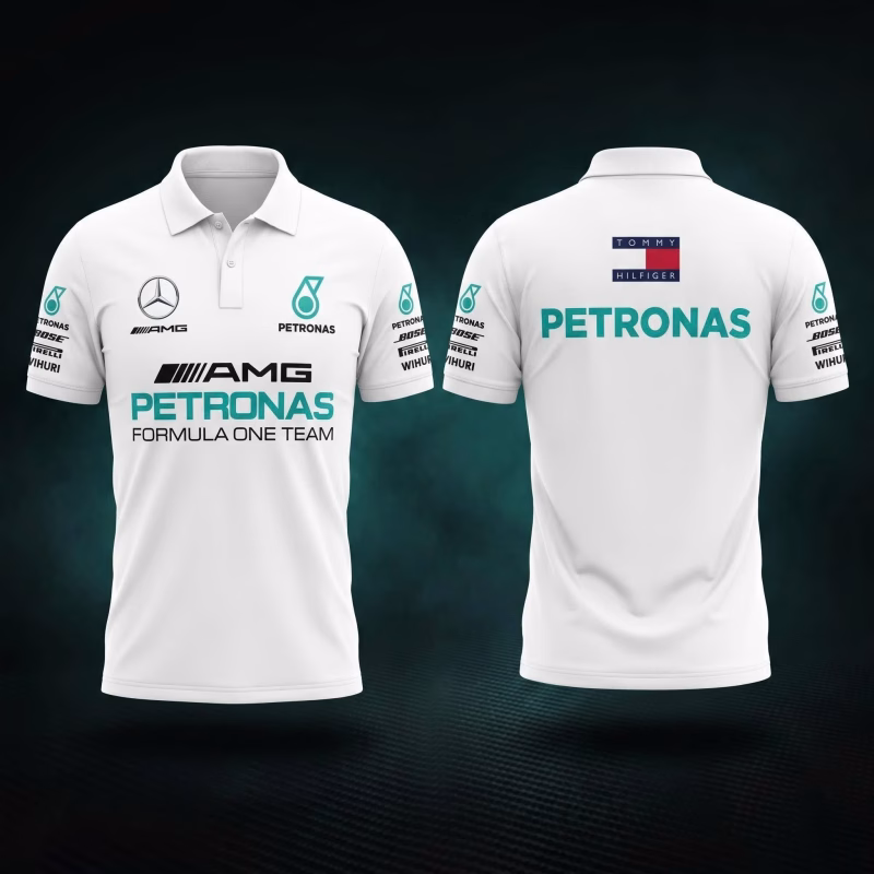 Áo Polo Mercedes-AMG Petronas F1 Team - Mẫu 2