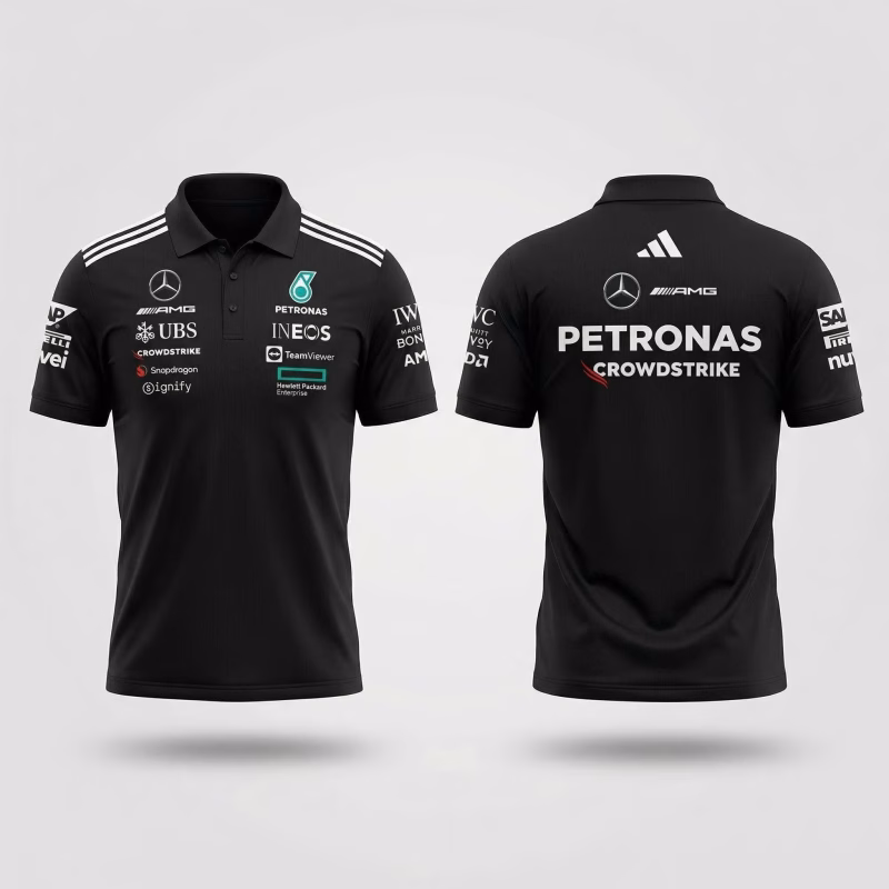 Áo Polo Mercedes-AMG Petronas F1 Team - Mẫu 1
